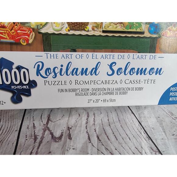 KI Puzzles Rosiland Solomon Fun In Bobby’s Room 1000 Piece Jigsaw Puzzle New - Picture 3 of 6